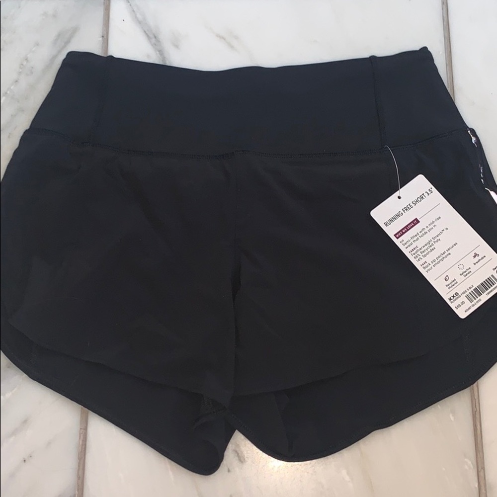 Black Athleta Running shorts